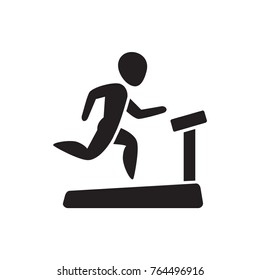 man on treadmill icon illustration isolated vector sign symbol