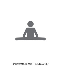 man on the twine icon. Simple element illustration. man on the twine symbol design template. Can be used for web and mobile on white background