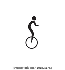 a man on a unicycle icon. Elements of sportsman icon. Premium quality graphic design icon. Signs and symbols collection icon for websites, web design, mobile app on white background