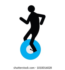 Man on a wheel