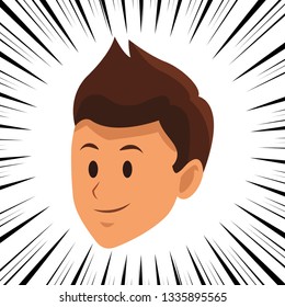 Man Only Face Stock Vector Royalty Free Shutterstock