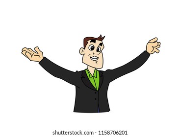 man open hand portrait freedom relax enjoy