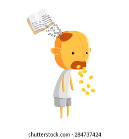 man is an organism act as a tool for converting knowledge coming into his head into money flowing out of his mouth