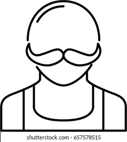 man outline icon