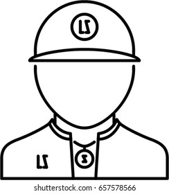 man outline icon