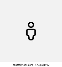 man outline icon vector illustrator sign