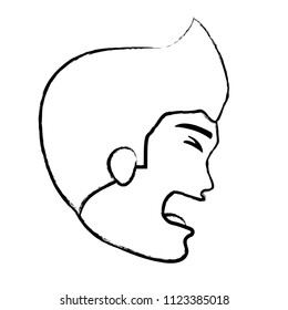 man with pain gesture 