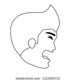 man with pain gesture 