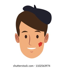 Man painter artist face