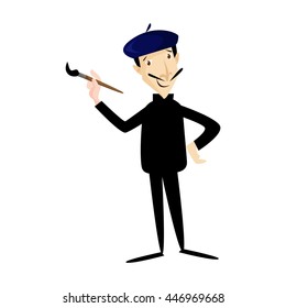Man Painter Vector Illustration