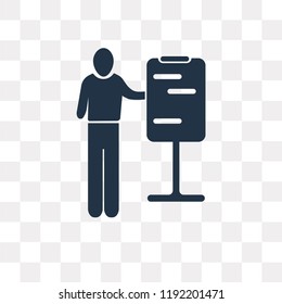 Man Painting vector icon isolated on transparent background, Man Painting transparency concept can be used web and mobile