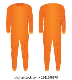 Man pajamas. vector illustration