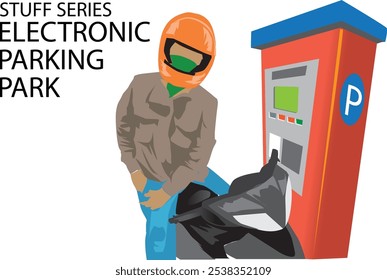 Personenparkplatz am elektronischen Parkplatz