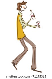 man in party