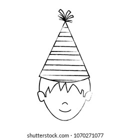 man with party hat icon
