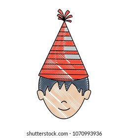 man with party hat icon