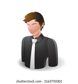 Man, People Icon with White Background
