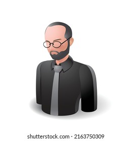 Mensch, Mensch - Symbol auf weißem Hintergrund