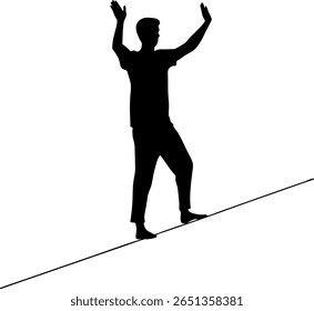 Um homem se apresenta relaxado, mostrando equilíbrio e concentração.