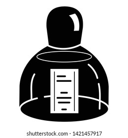 Man perfume bottle icon. Simple illustration of man perfume bottle vector icon for web design isolated on white background