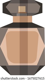 Perfume de hombre, ilustración, vector sobre fondo blanco.