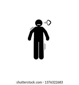 Man, person, expression icon. Element of negative character traits icon. Premium quality graphic design icon. Signs and symbols collection icon for websites