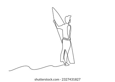 man person people surf summer water sport extreme activity lifestyle line art