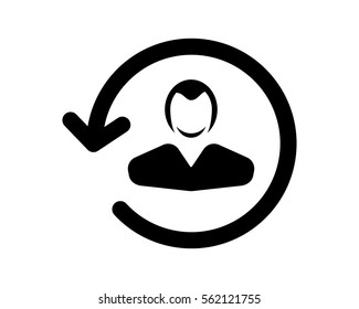 man person silhouette avatar figure silhouette profile image vector icon logo