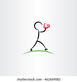 man  photographer vector icon 