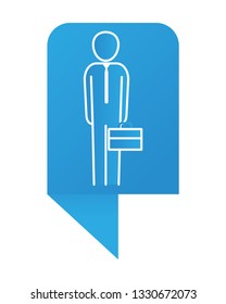 man pictogram cartoon