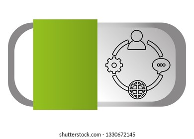 man pictogram cartoon
