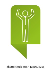 man pictogram cartoon
