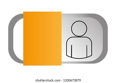 man pictogram cartoon