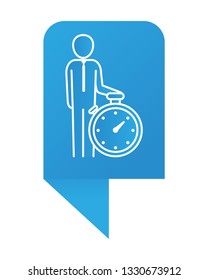 man pictogram cartoon