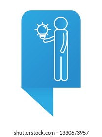 man pictogram cartoon