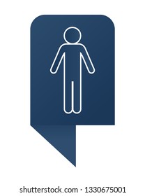 man pictogram cartoon