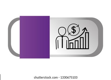 man pictogram cartoon