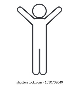 man pictogram cartoon