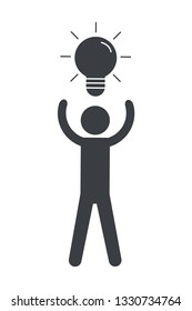 man pictogram cartoon