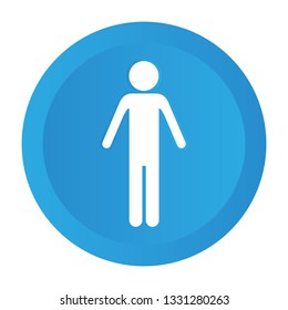 man pictogram cartoon