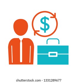 man pictogram cartoon