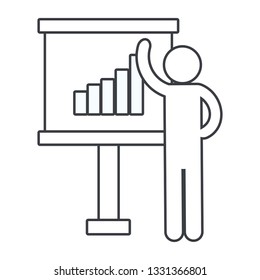 man pictogram cartoon