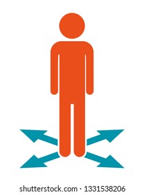 man pictogram cartoon