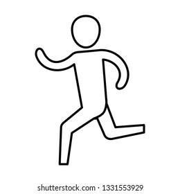 man pictogram cartoon
