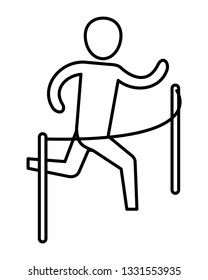 man pictogram cartoon