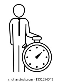 man pictogram cartoon