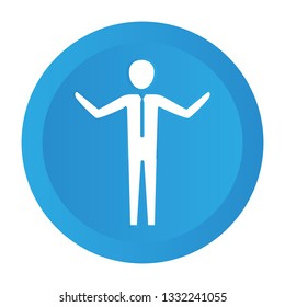 man pictogram cartoon