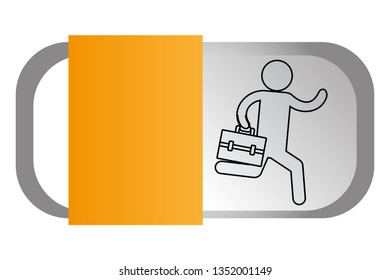 man pictogram cartoon