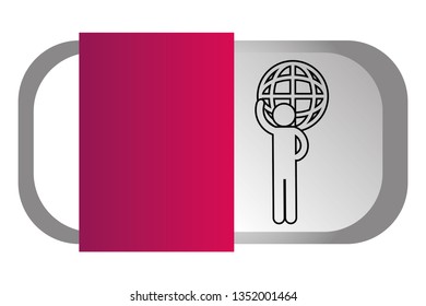 man pictogram cartoon
