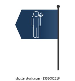 man pictogram cartoon